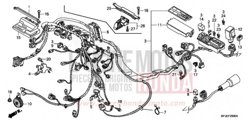 IMPIANTO ELETTRICO CBR600RAC di 2012